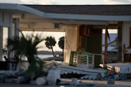 Damage left behind after Hurricane Milton