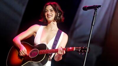 Gracie Abrams performs onstage during "Taylor Swift | The Eras Tour" at Rogers Centre on November 14, 2024 in Toronto, Ontario. (Photo by Emma McIntyre/TAS24/Getty Images for TAS Rights Management)