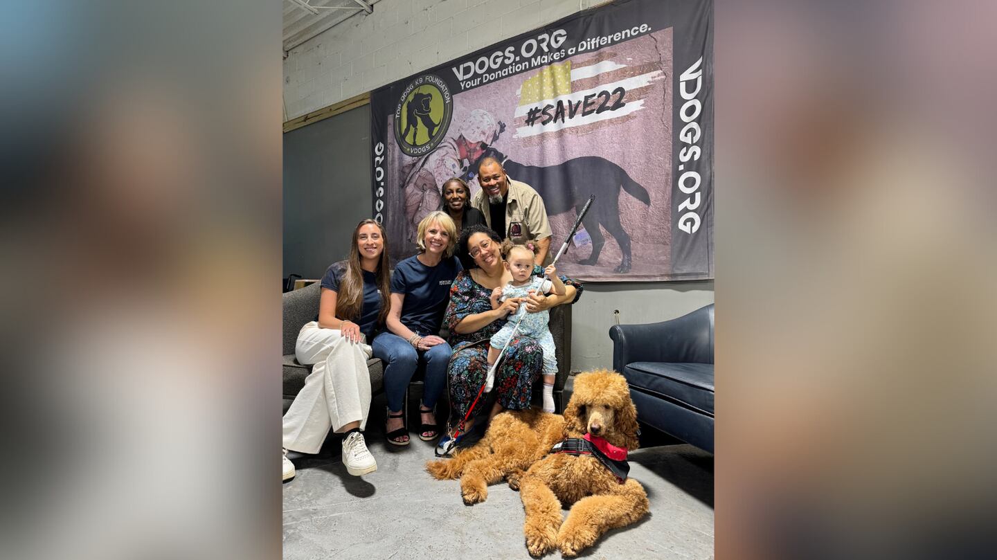 Metro Atlanta veteran surprised with new service poodle named Hayden