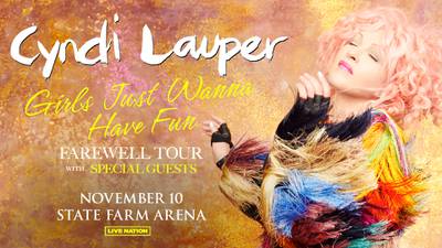 Register HERE for your chance to win four tickets to Cyndi Lauper! 